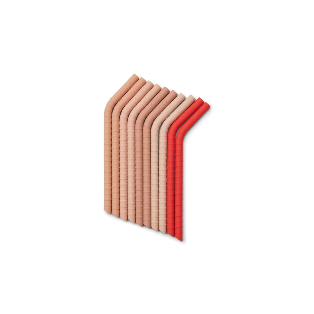Liewood Straws Rose Multi Mix 10 Pack - Muddy Boots Home UK