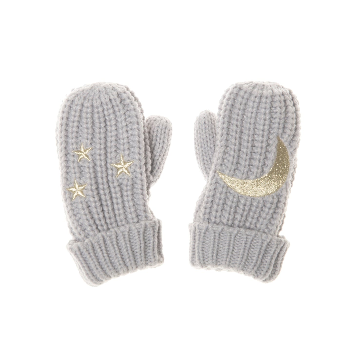 Moonlight Knitted Mittens Grey 3-6 Years - Muddy Boots Home UK