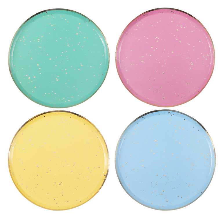 Happy Birthday Colour Block Plate - Muddy Boots Home UK