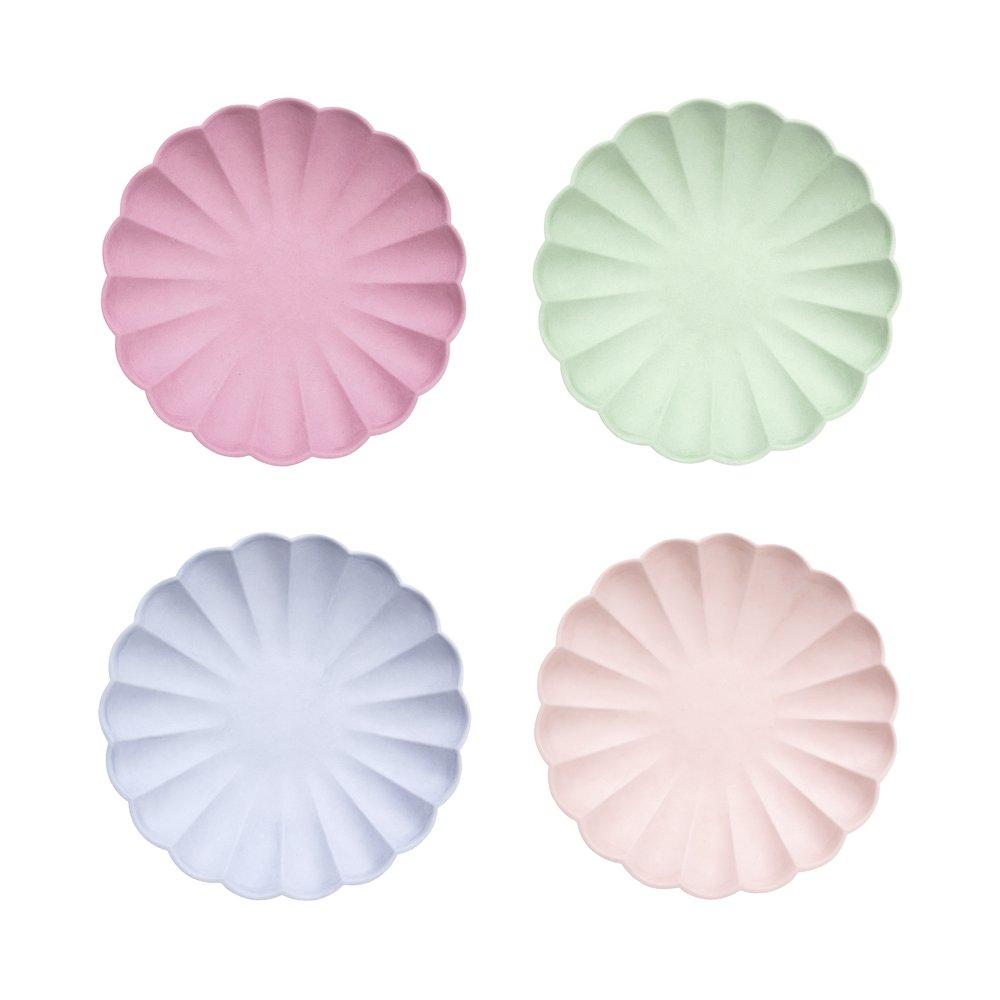 Meri Meri Multicolour Small Eco Paper Plates - Muddy Boots Home UK