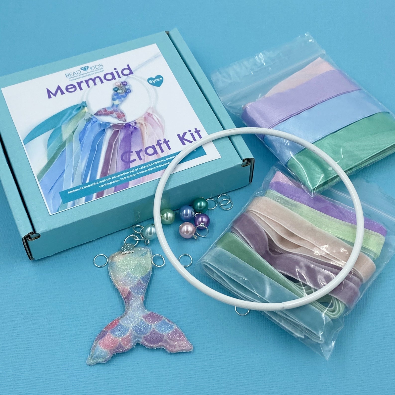 Mermaid Wall Hanging Decoration Dreamcatcher Craft Kit