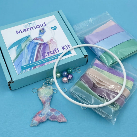 Mermaid Wall Hanging Decoration Dreamcatcher Craft Kit