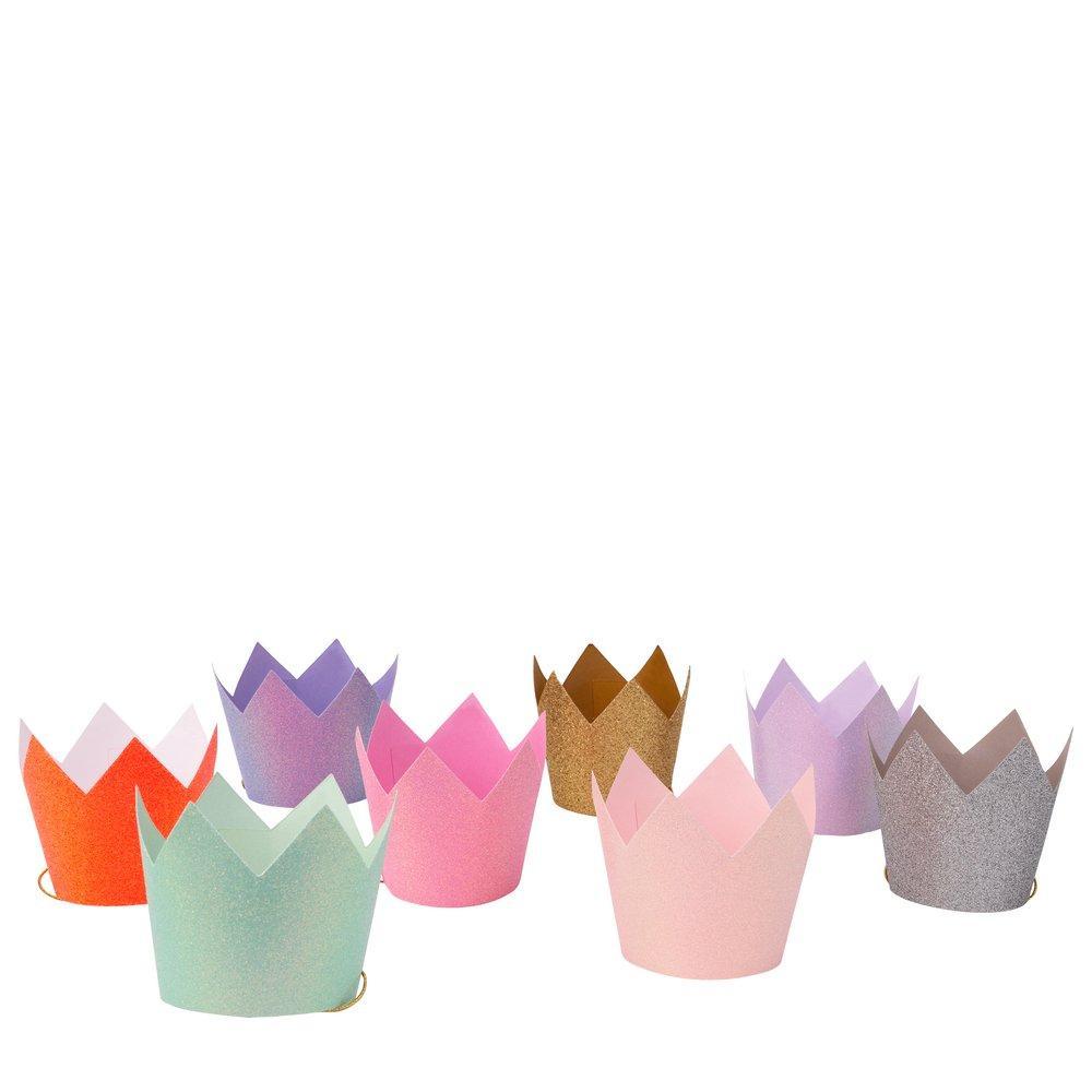 Mini Glitter Party Crowns