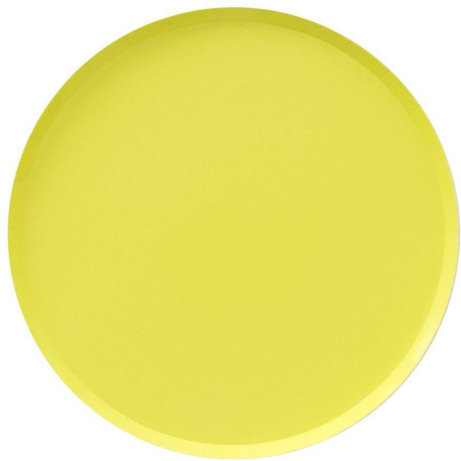 Oh Happy Day Plates - Charteuse (large) - Muddy Boots Home UK