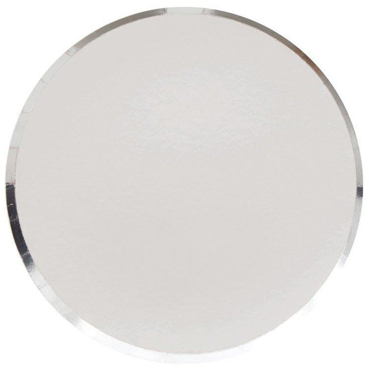 Oh Happy Day Plates - Silver (small) - Muddy Boots Home UK