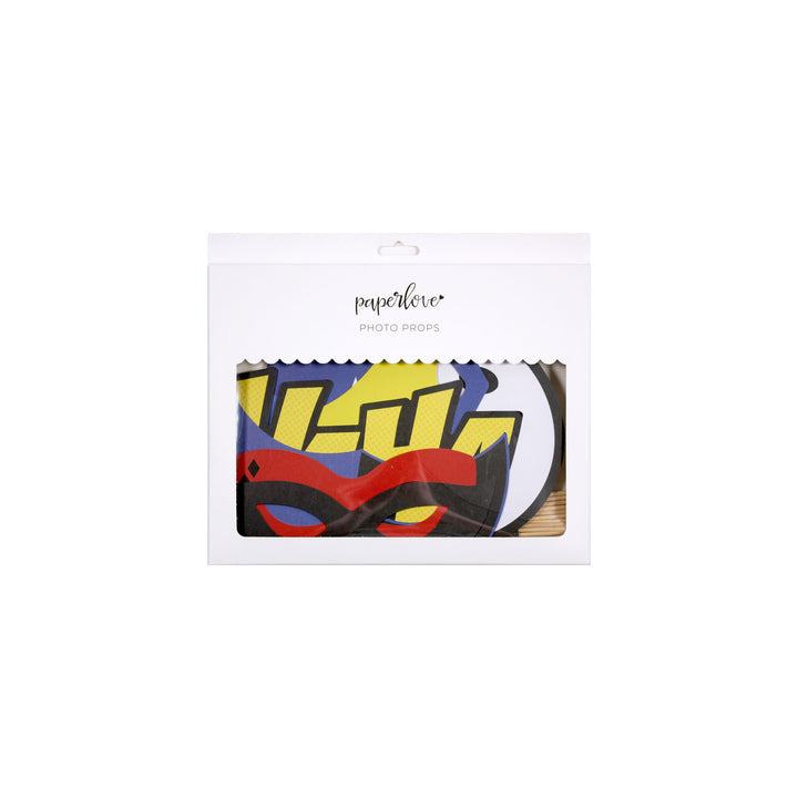 Meri Meri Super Hero Photo Props - Muddy Boots Home UK