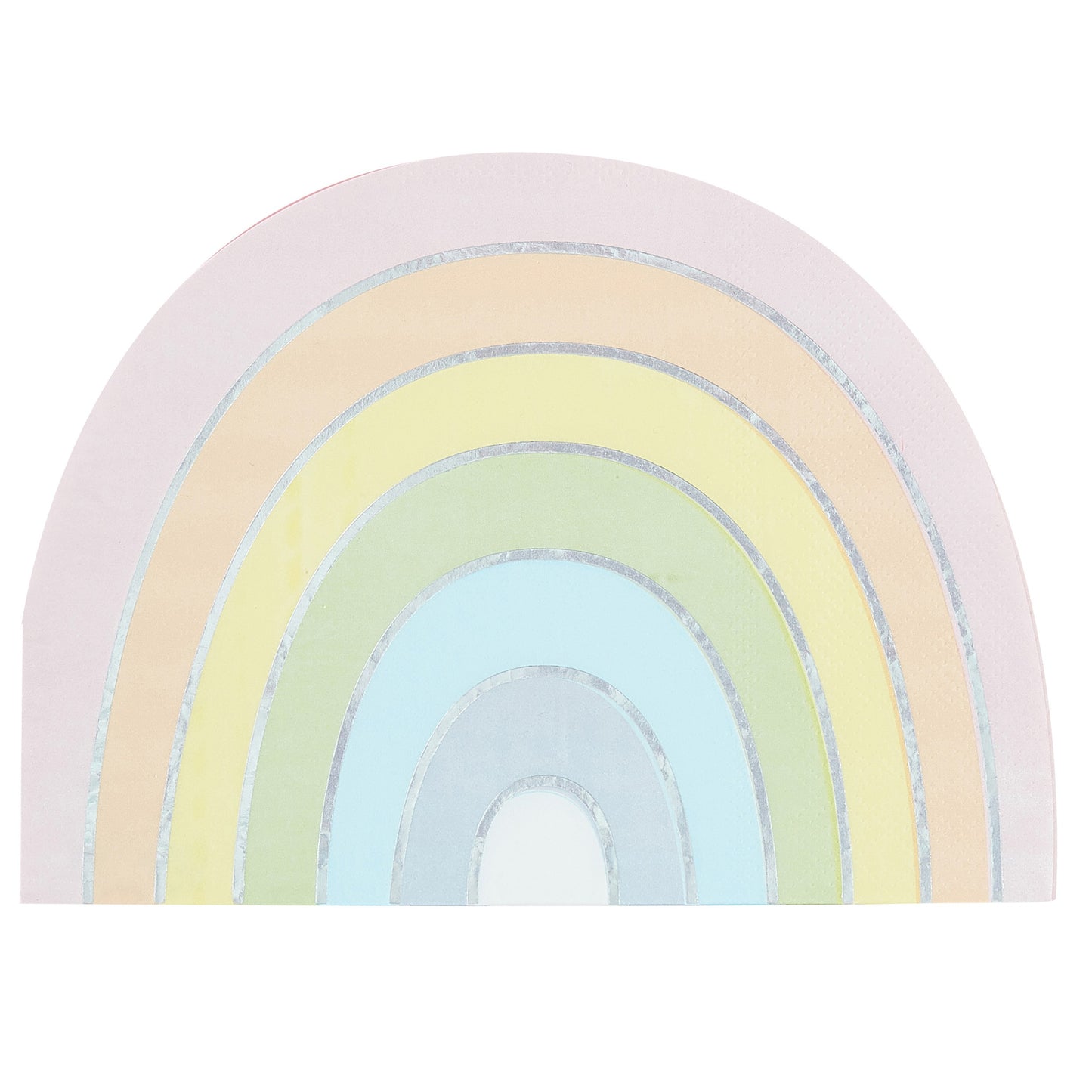 Pastel and Iridescent Rainbow Napkins - Muddy Boots Home UK