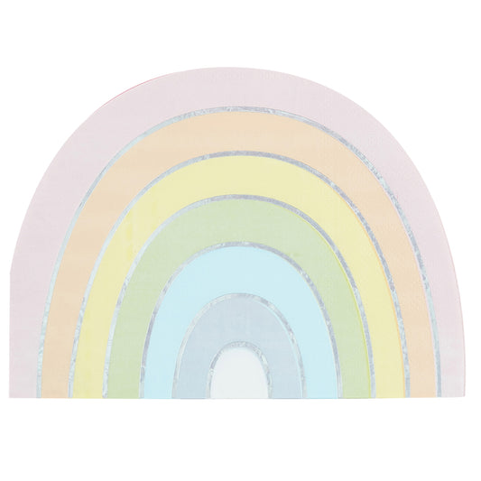 Pastel and Iridescent Rainbow Napkins - Muddy Boots Home UK