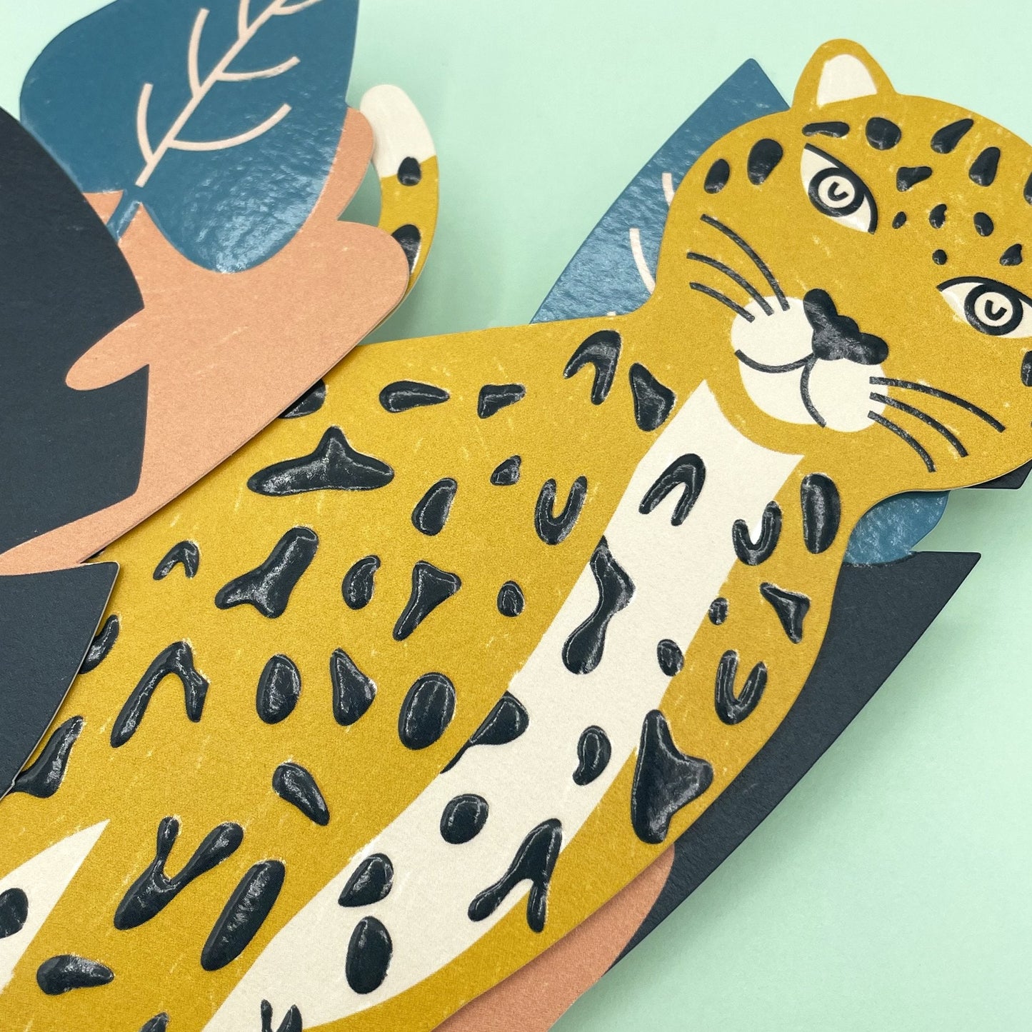 Pop up leopard card - Muddy Boots Home UK