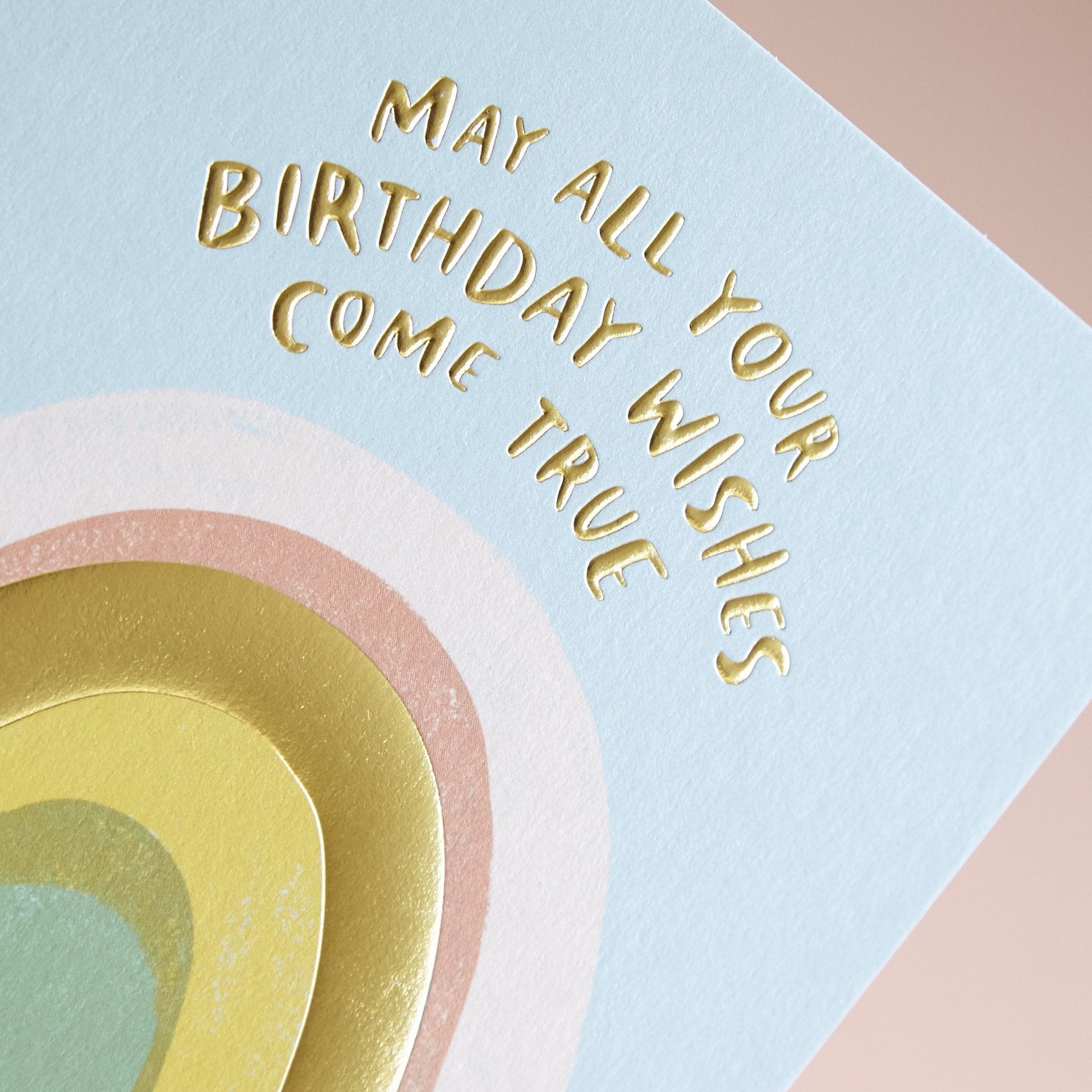 Pastel rainbow Card - Muddy Boots Home UK