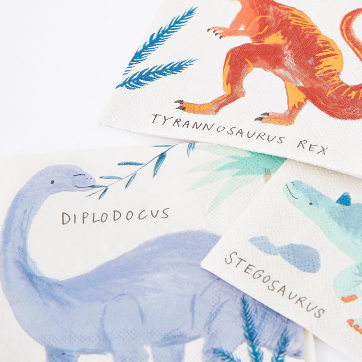 Meri Meri Dinosaur Napkins - Muddy Boots Home UK