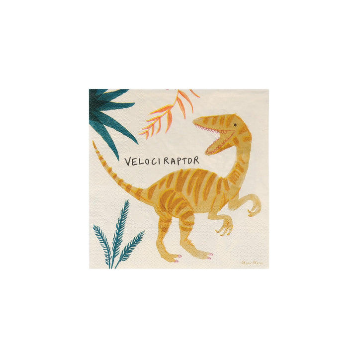 Meri Meri Dinosaur Napkins - Muddy Boots Home UK