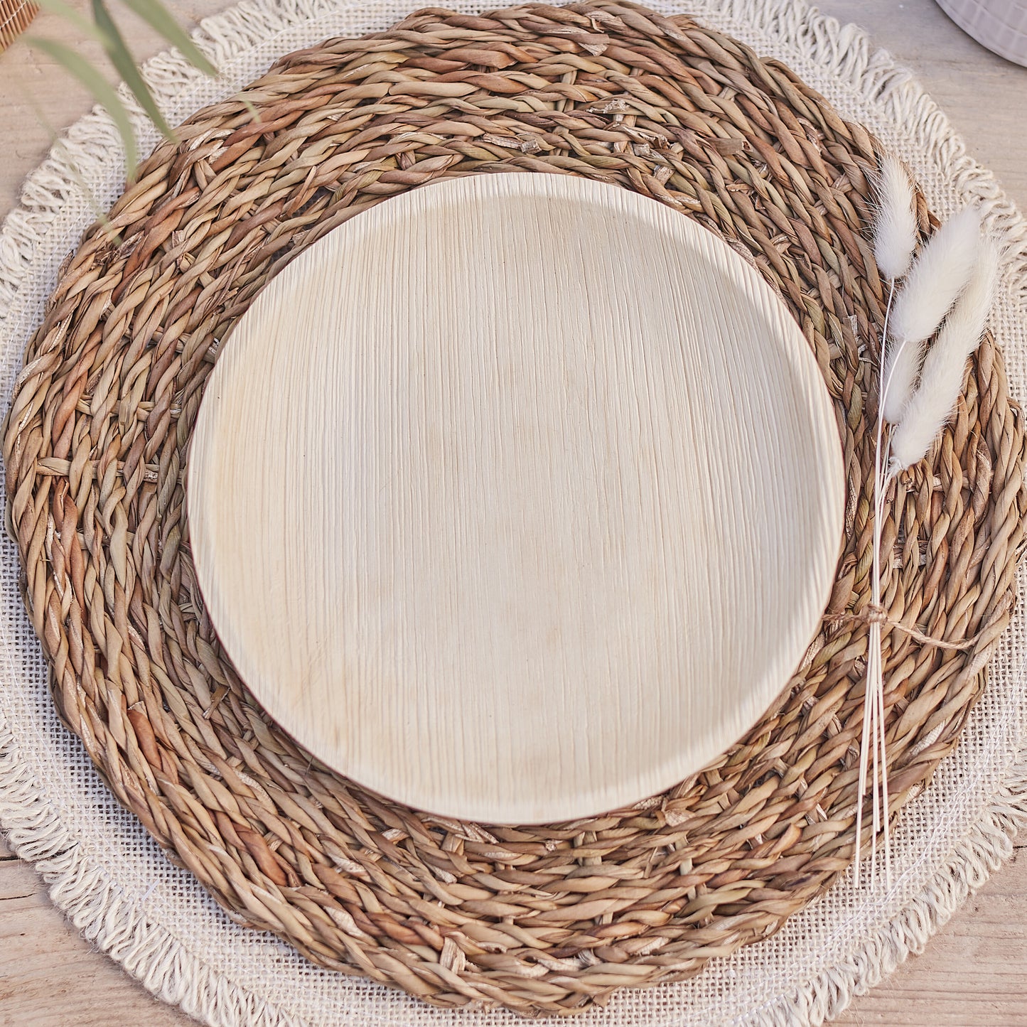 Eco Palm Leaf Plates - Muddy Boots Home UK