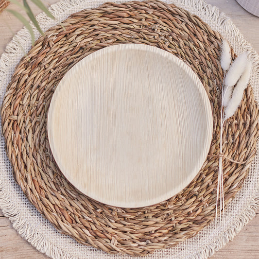 Eco Palm Leaf Plates - Muddy Boots Home UK