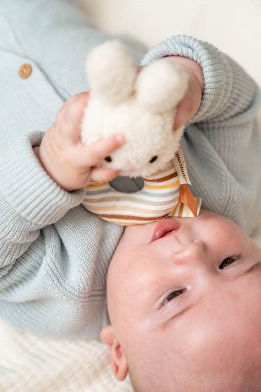 Miffy Rattle - Vintage Sunny Stripes