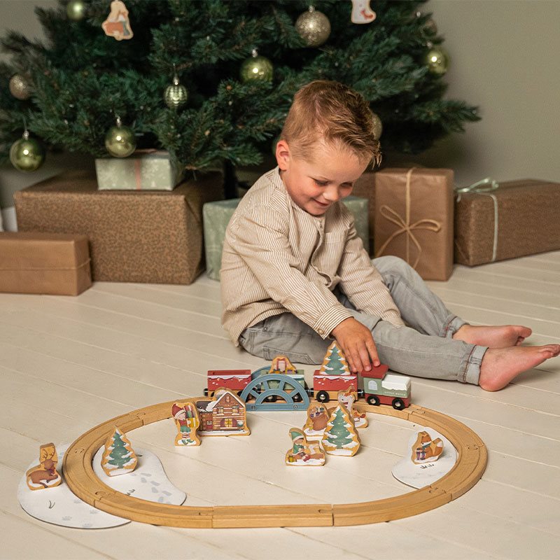 Christmas Wooden Train Track FSC