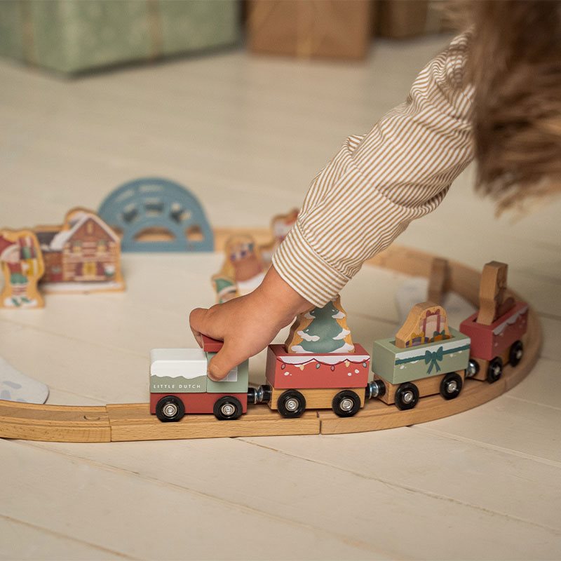 Christmas Wooden Train Track FSC