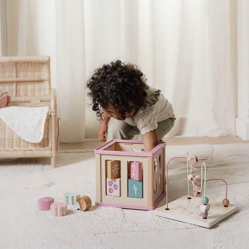 Wooden activity cube - Fairy Garden - Muddy Boots Home UK