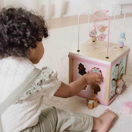 Wooden activity cube - Fairy Garden - Muddy Boots Home UK