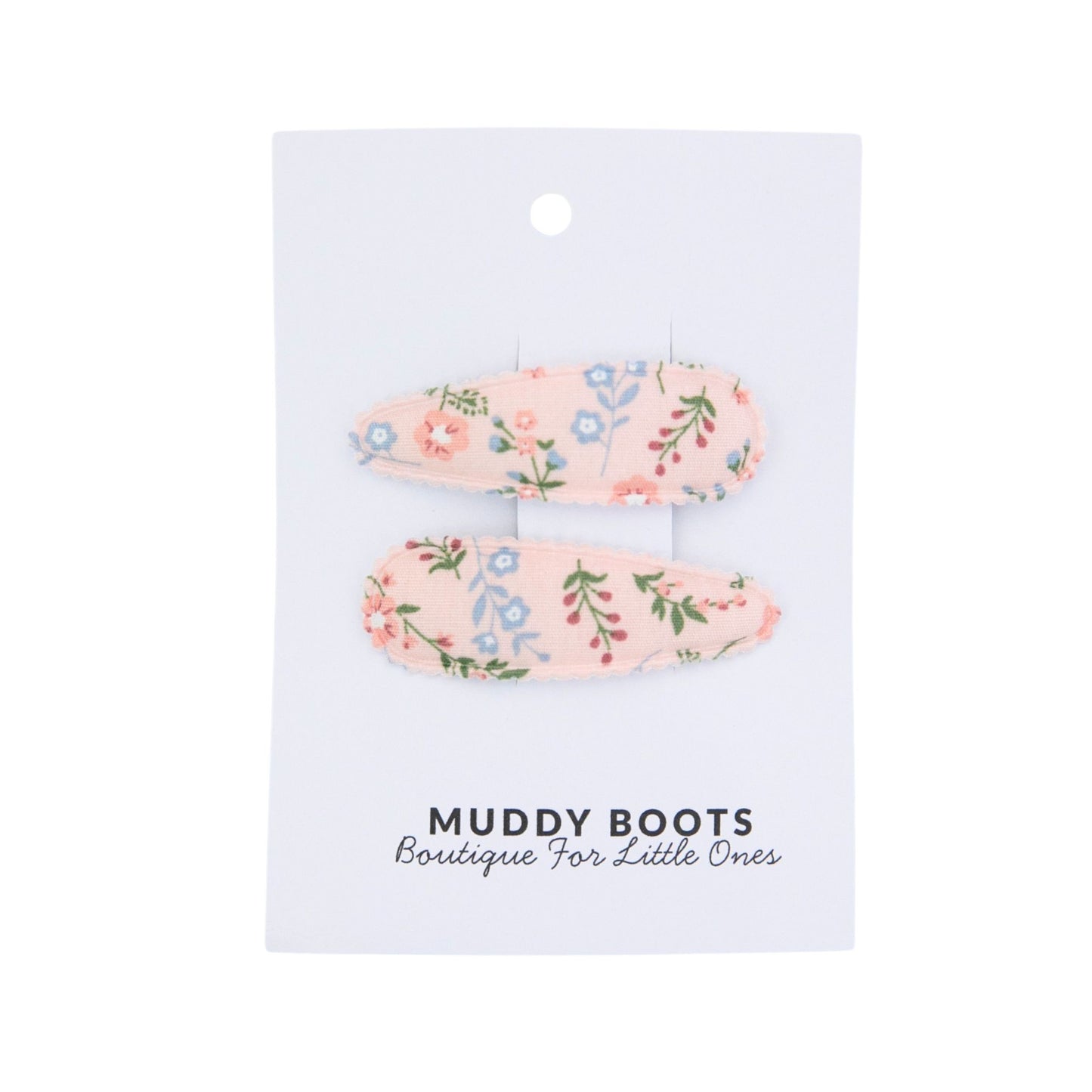 Pink Floral Meadow Toddler Hair Clips