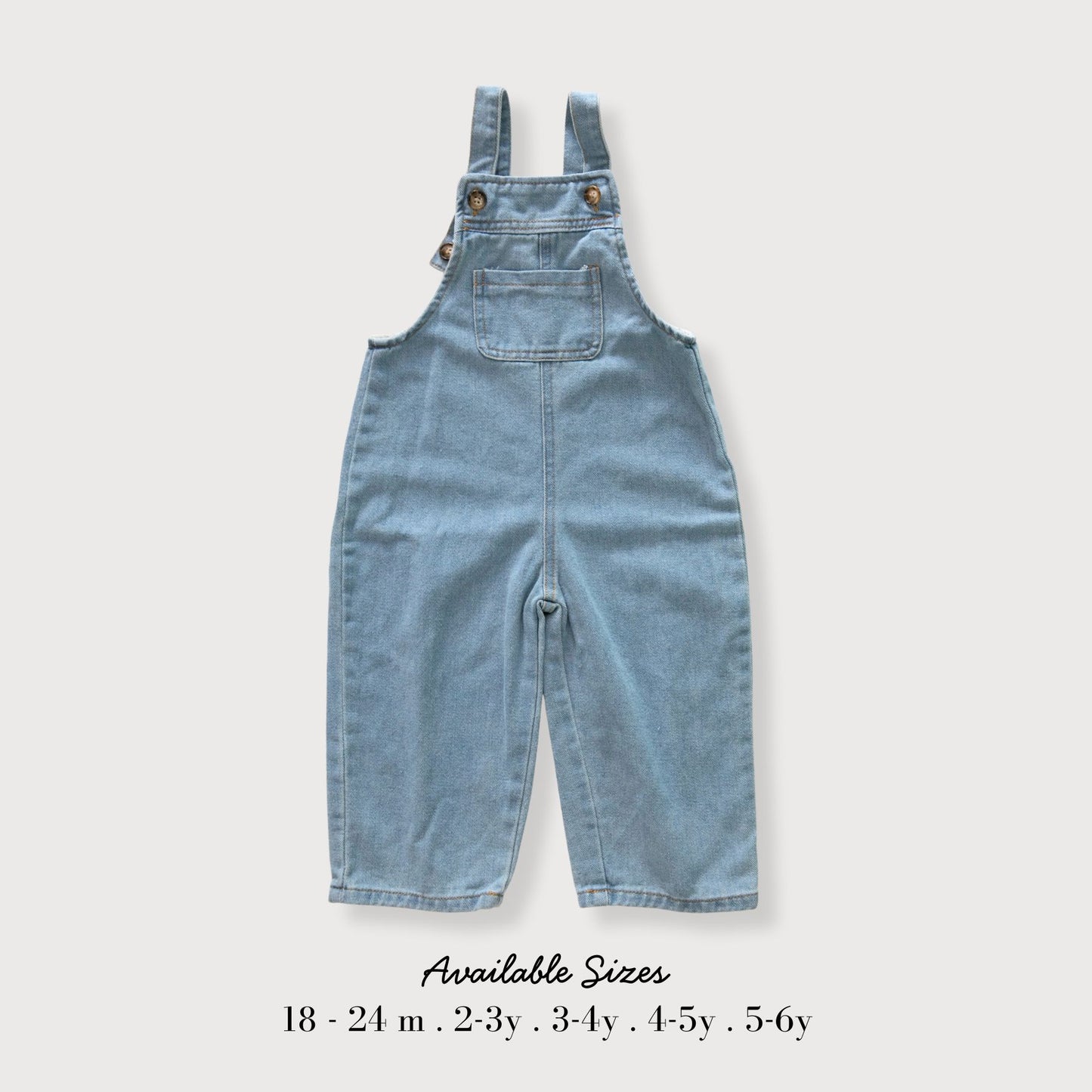 Cotton Denim Dungarees