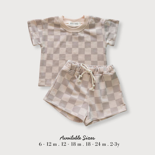 Neutral Checkerboard Set