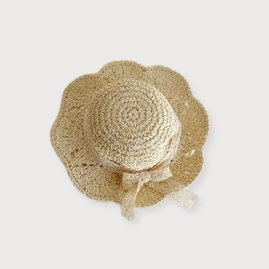 Scallop-Edge Straw Hat