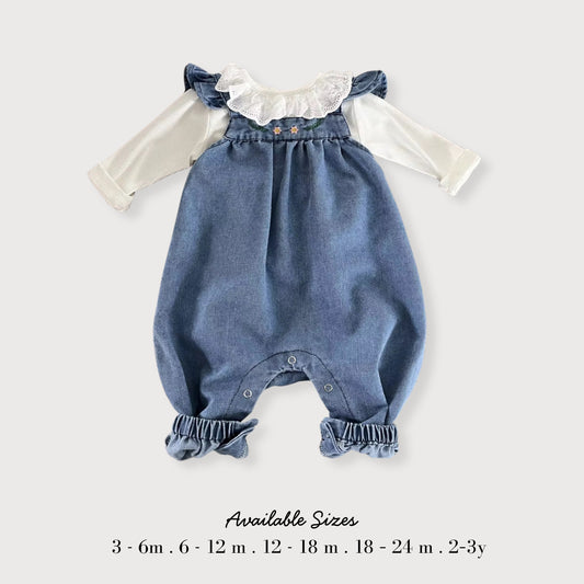 Denim Romper Set