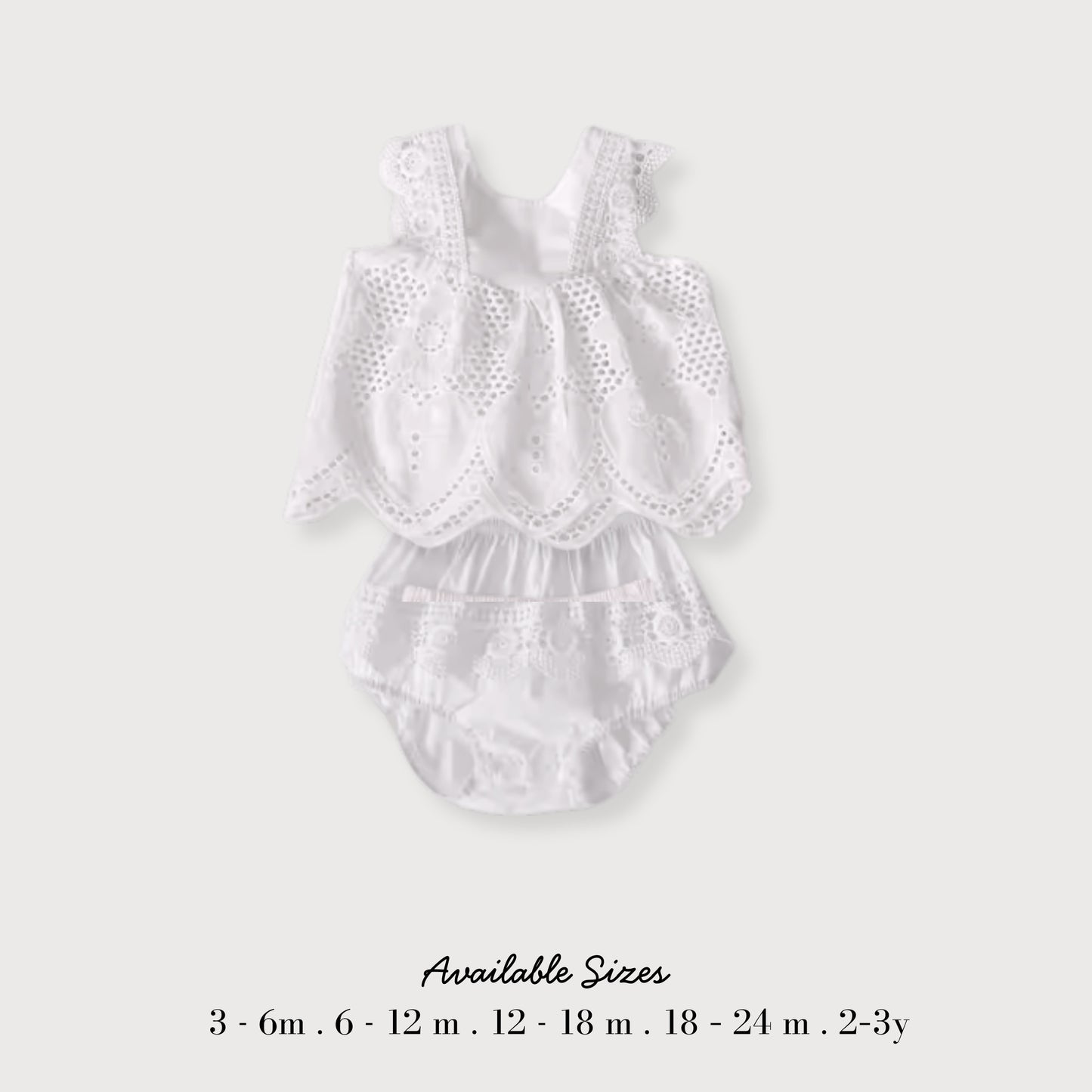 Broderie Cotton Lace Bloomer Set