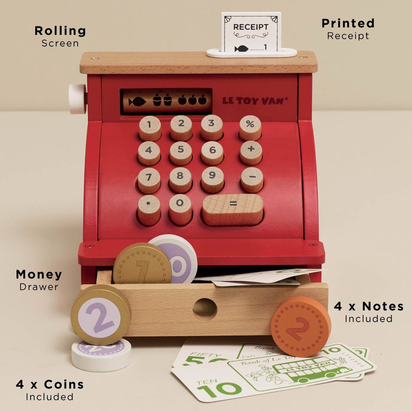 Le Toy Van - Shop Till - Cash Register & Money