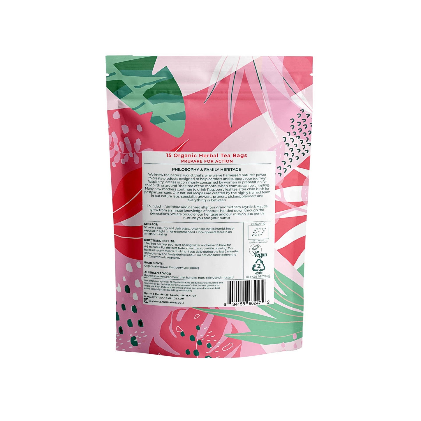 Myrtle & Maude - Organic Raspberry Leaf Tea