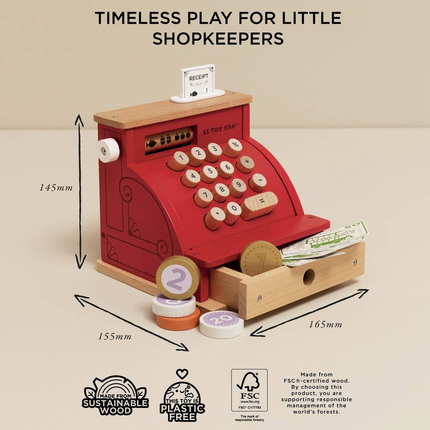 Le Toy Van - Shop Till - Cash Register & Money