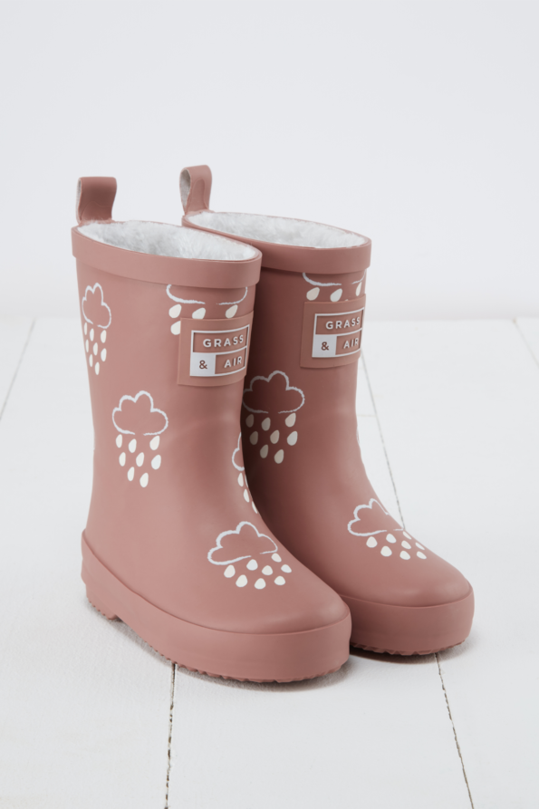 Rose Colour-Changing Kids Winter Wellies - Muddy Boots Home UK