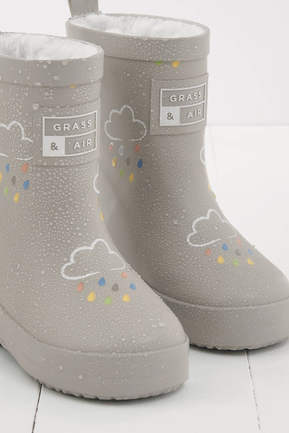 Geothermal Grey Colour-Changing Kids Wellies - Muddy Boots Home UK