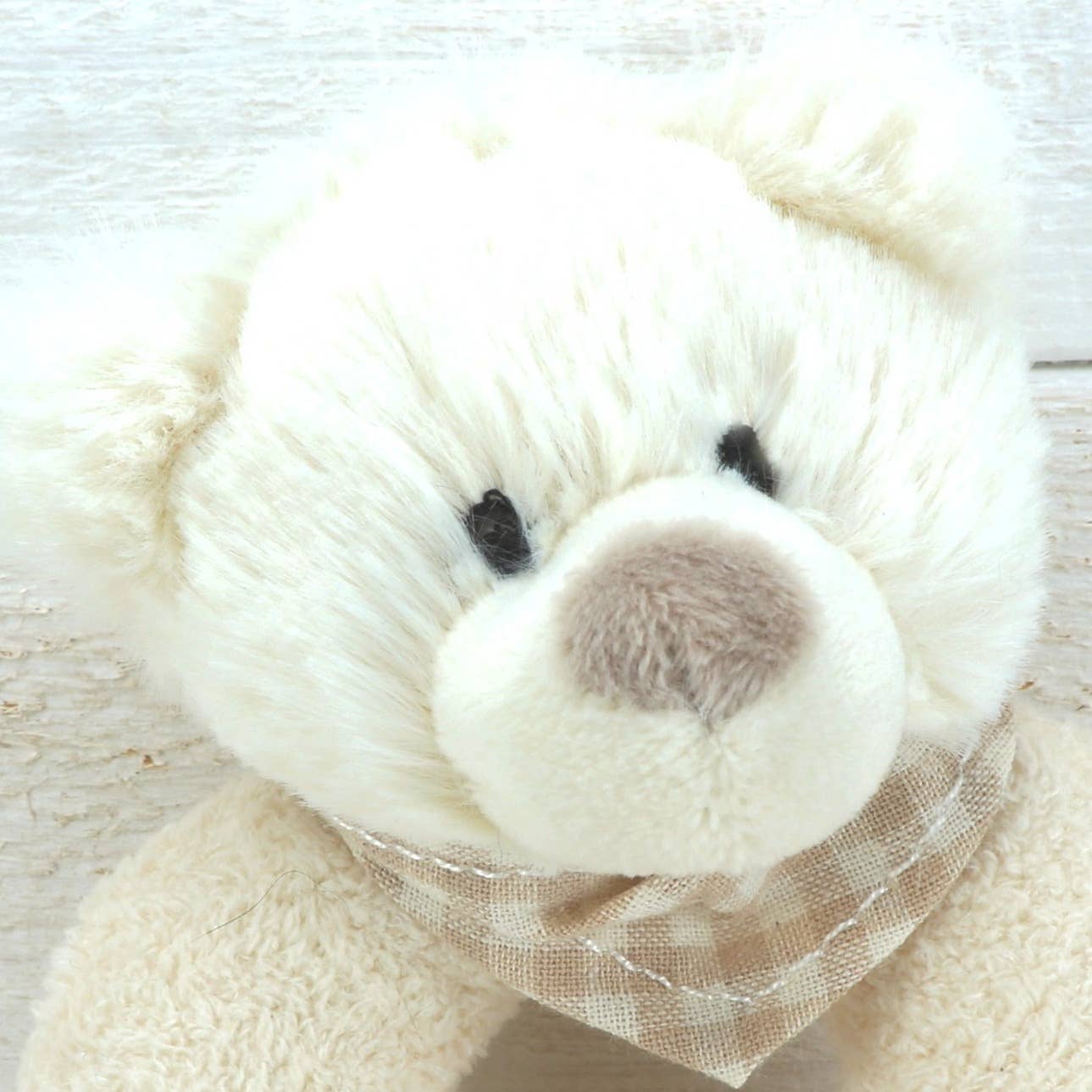 Cream Bear Baby Rattle - Muddy Boots Home UK