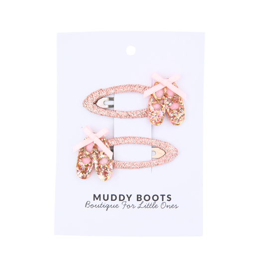 Ballet Shoe Hair Clips
