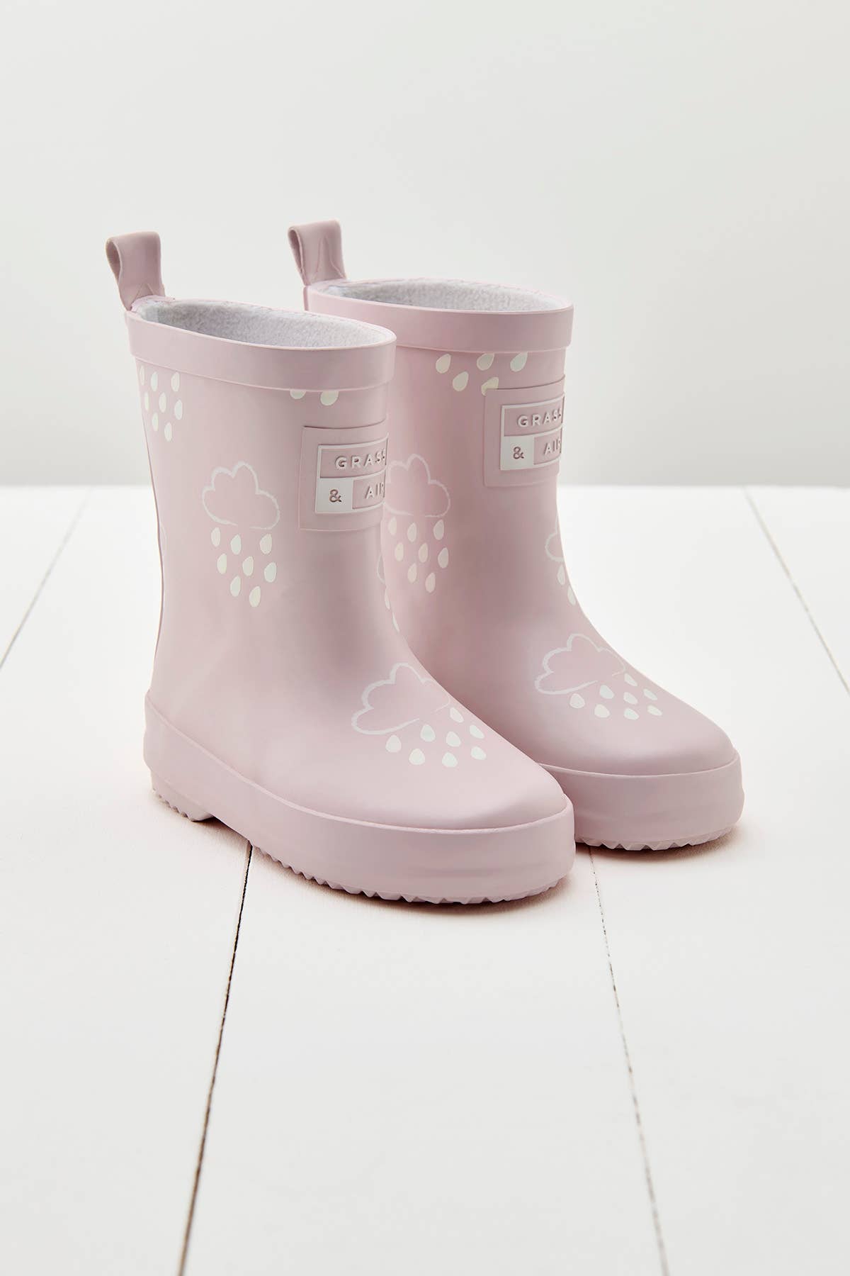 Grass & Air - Little Kids Baby Pink Colour-Revealing Wellies