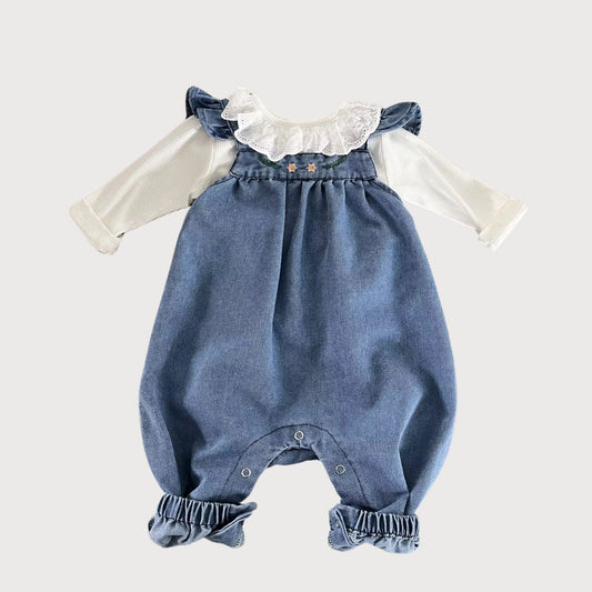 Denim Romper Set