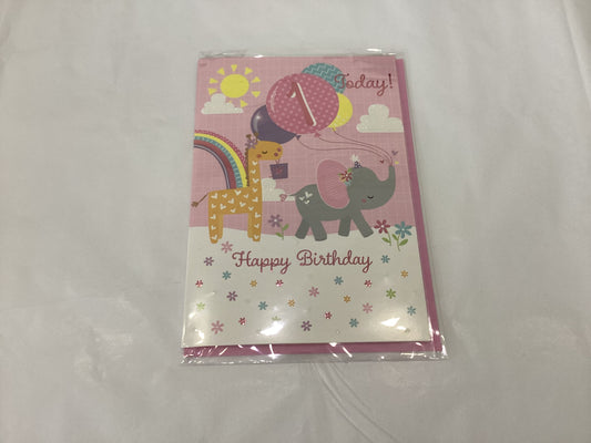 1 Today Happy Birthday Card