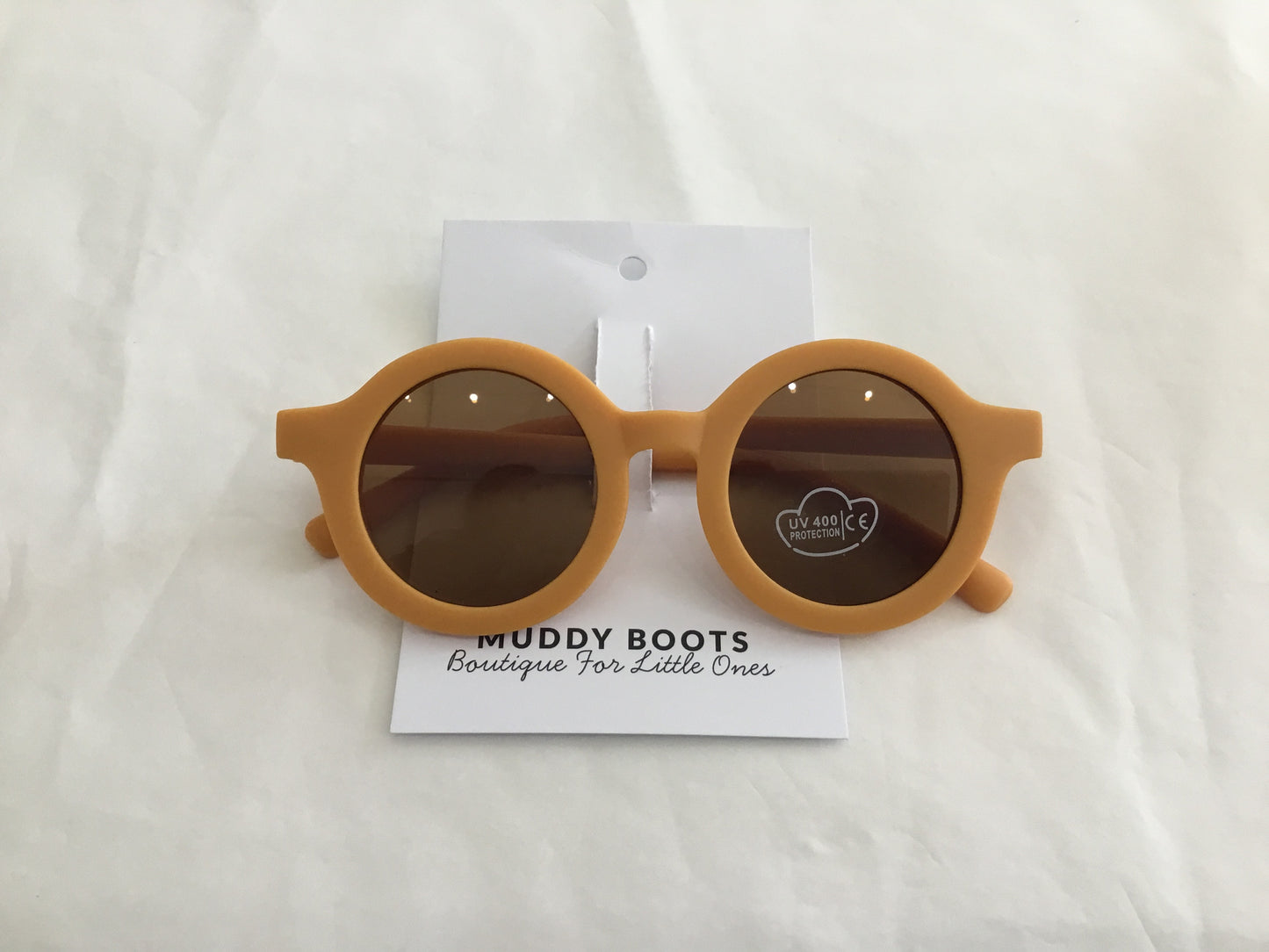 Orange Round Sunglasses