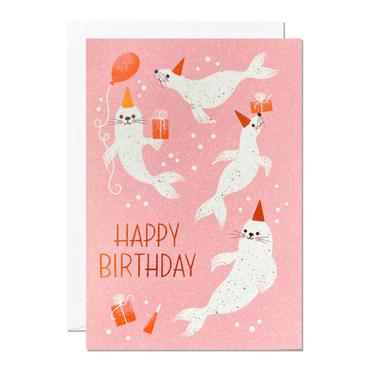 Seals Birthday Card