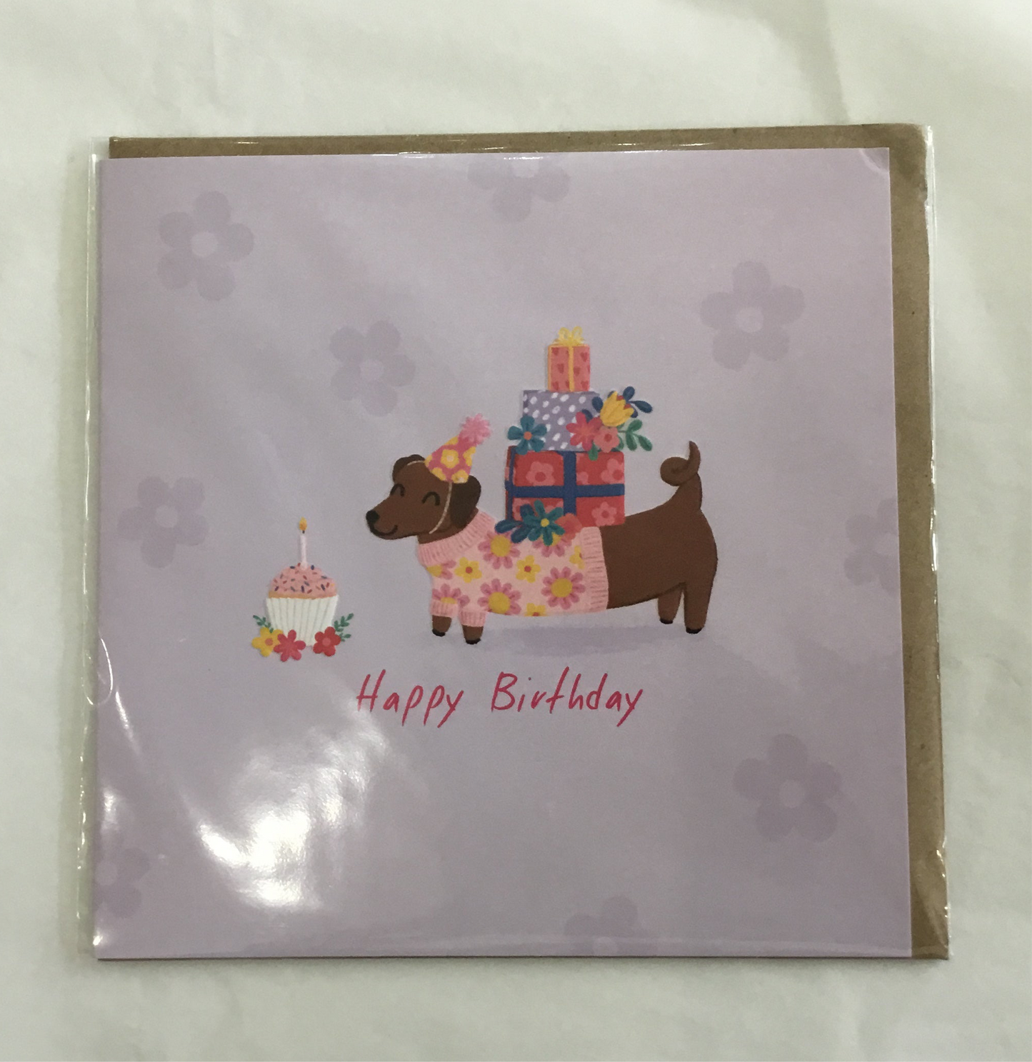 Happy Birthday Sausage Dog Card