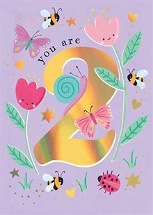 You are 2 birthday card - Muddy Boots Home UK