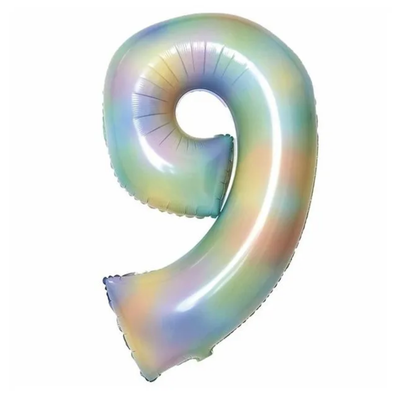 Pastel Rainbow Number Balloons 34" - Muddy Boots Home UK