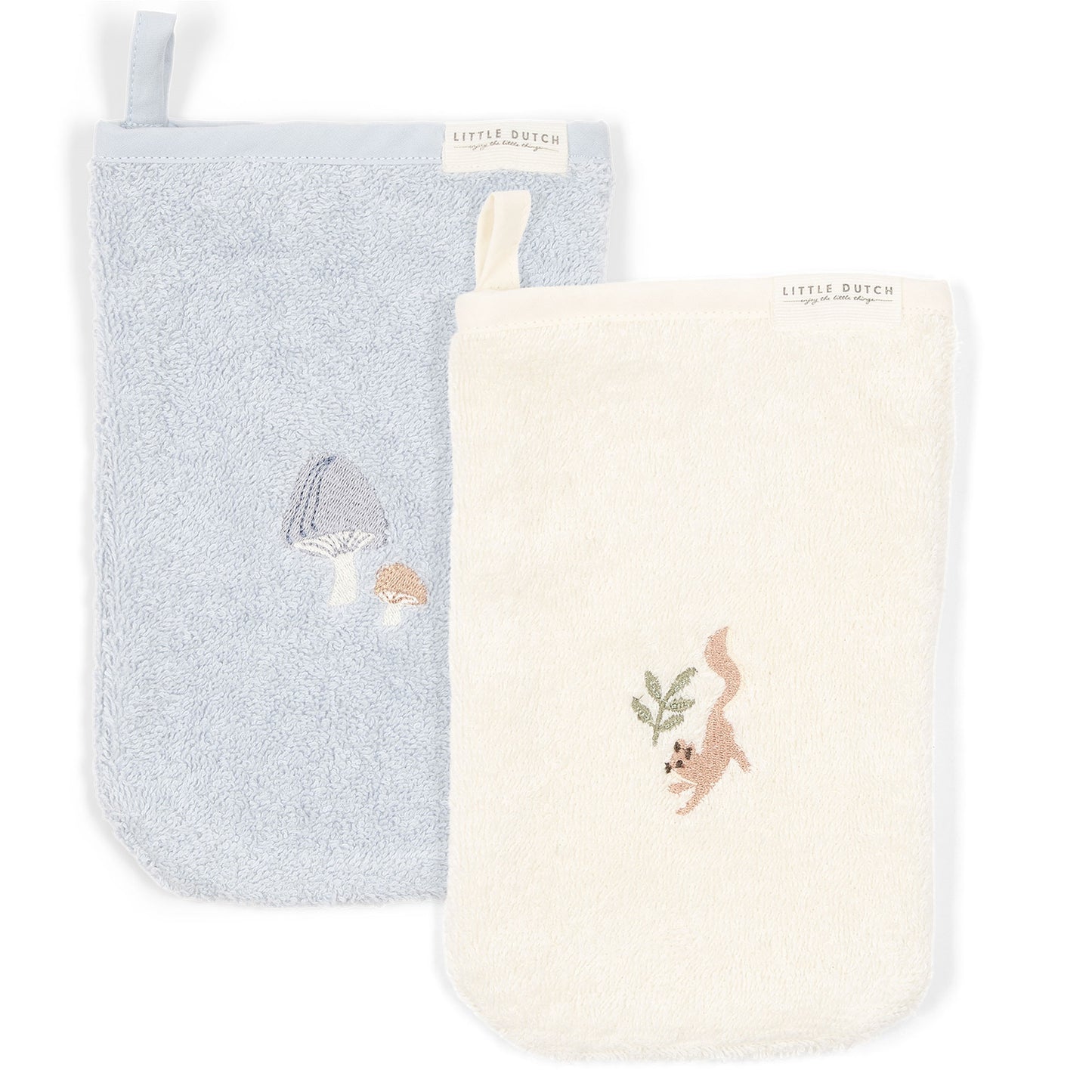 Forest Friends Embroidered Washcloth Set – 100% Organic Cotton