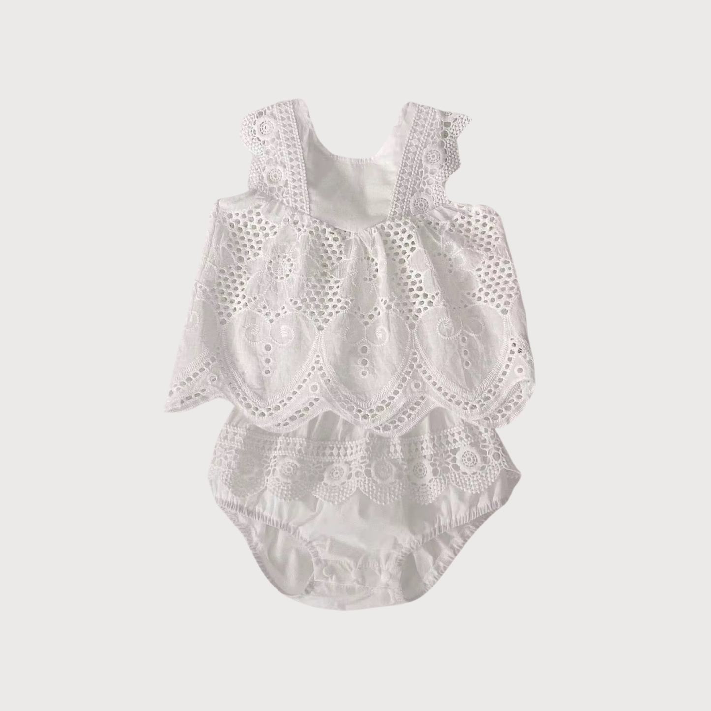 Broderie Cotton Lace Bloomer Set