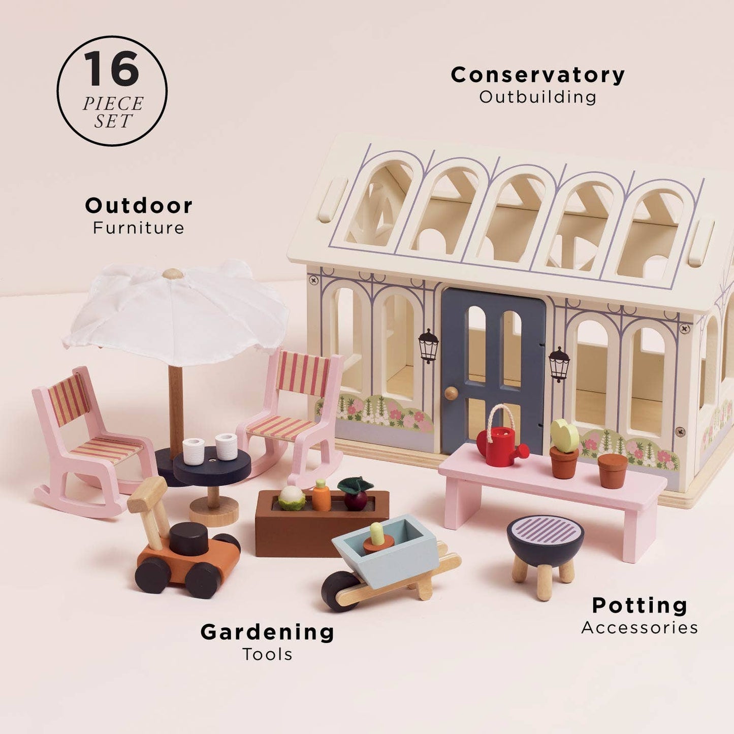 Le Toy Van - Dolls House Conservatory Playset