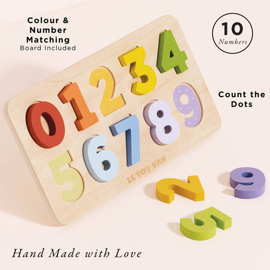 Le Toy Van - Counting Wooden Numbers Shape Sorter