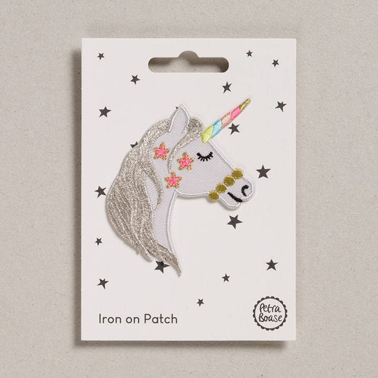 Petra Boase Ltd - Iron on Patch - Unicorn Head