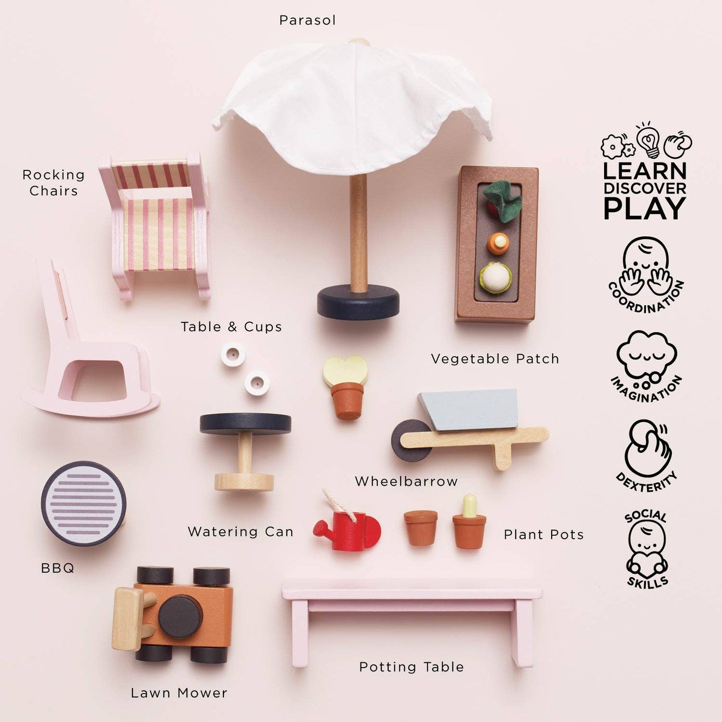 Le Toy Van - Dolls House Conservatory Playset